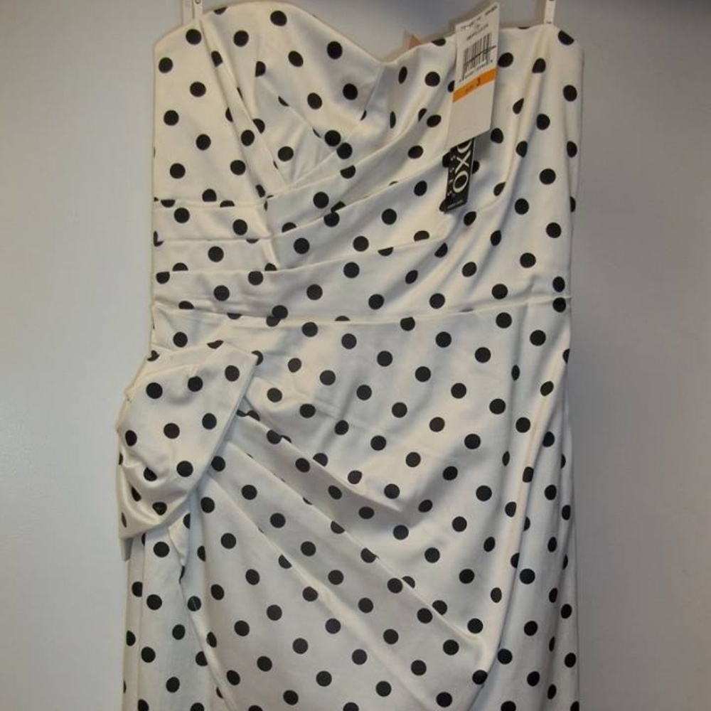 Size 3 black & white XOXO polka dot dress